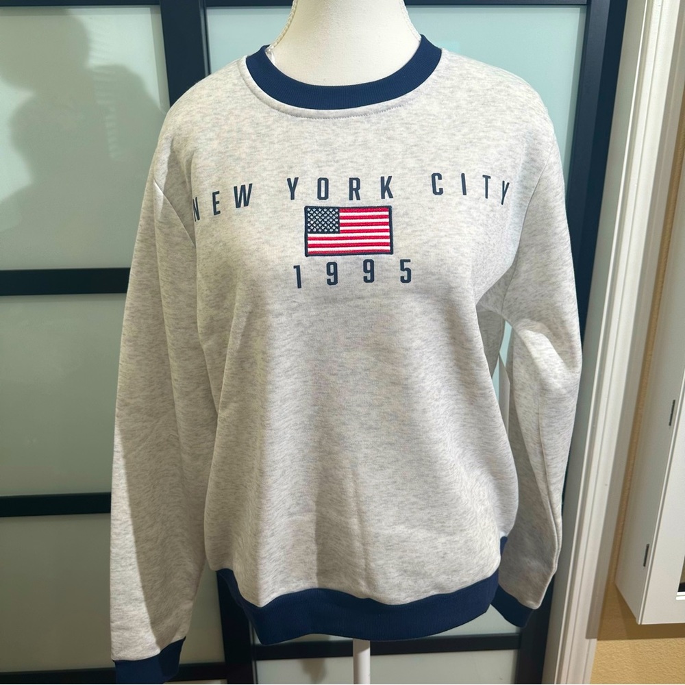 *New**Embroidered New York City Pullover sizes S